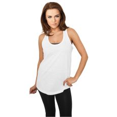 Urban Classics Ladies Long Loose Racerback Tank, valk